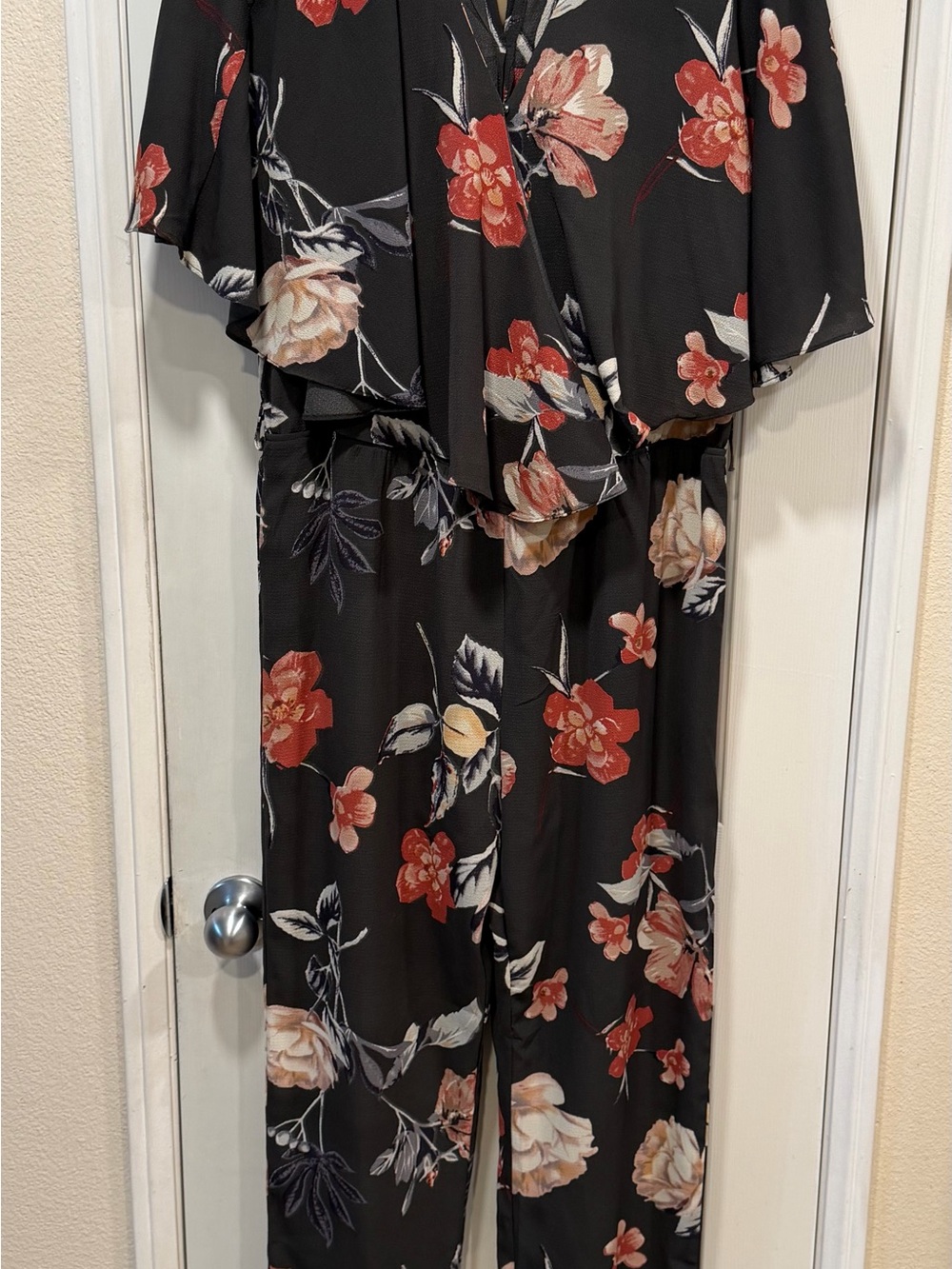 Umgee Floral Jumpsuit Size L
